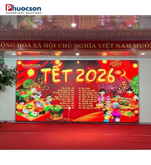 MÀN HÌNH LED P2.5 TRONG NHÀ – TIỂU HỌC NÚI THÀNH